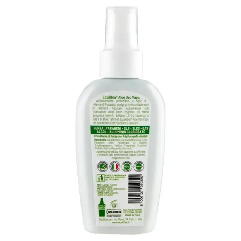 Equilibra Deodorant Vapo Aloe 75 ml Bax 6 buc.